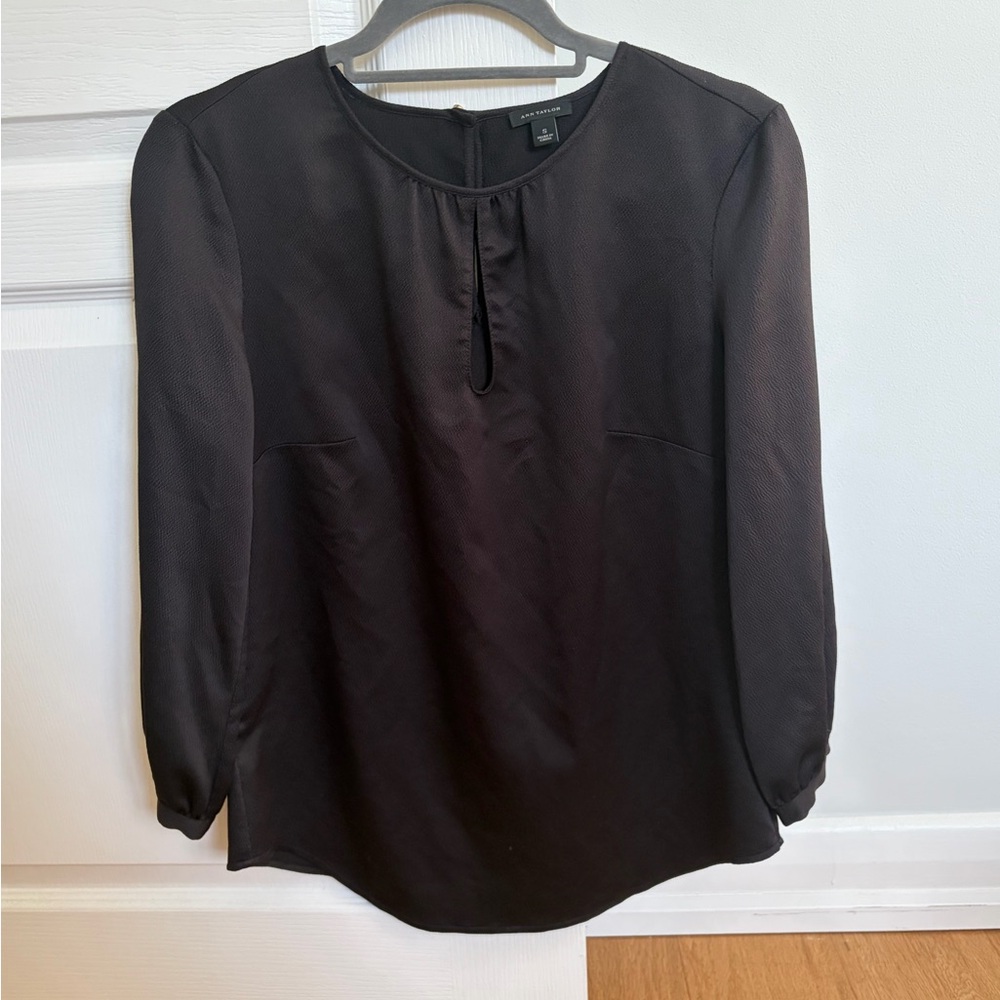 Ann Taylor Black Blouse